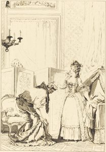 Den misshandlade och förnöjda cuckolden av Jean Louis Delignon and Antoine Jean Duclos after Jean Honoré Fragonard
