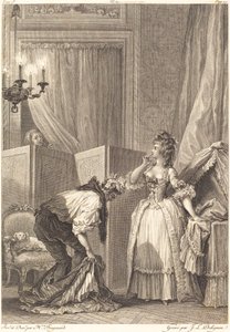 Den misshandlade och förnöjda cuckolden av Jean Louis Delignon and Antoine Jean Duclos after Jean Honoré Fragonard