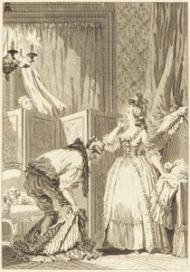 Den misshandlade och förnöjda cuckolden av Jean Louis Delignon and Antoine Jean Duclos after Jean Honoré Fragonard