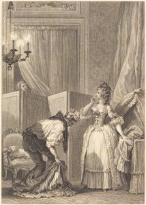 Den misshandlade och förnöjda cuckolden av Jean Louis Delignon and Antoine Jean Duclos after Jean Honoré Fragonard