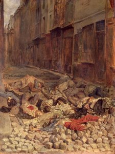 Barrikad i Rue de la Mortellerie, juni 1848 (Memory of Civil War) 1849 (olja på duk) av Jean Louis Ernest Meissonier