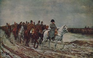 Napoleon under franska kampanjen 1814, 1864, c1915 av Jean Louis Ernest Meissonier