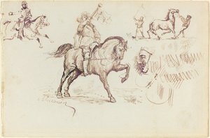 The Herald of Murcia and Other Studies (recto) av Jean Louis Ernest Meissonier