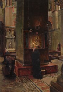 Madonna del Bacio i San Marco, Venedig, 1882 av Jean Louis Ernest Meissonier