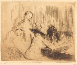 Ett dyk i Montmartre av Jean Louis Forain