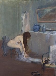 Efter badet, ca 1885-90 (pastell) av Jean Louis Forain