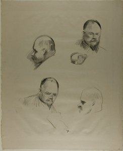 Ambroise Vollard, fyra skisser av Jean Louis Forain