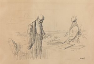 Bei der Konferenz von Jean Louis Forain