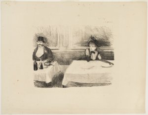 Vid restaurangen av Jean Louis Forain