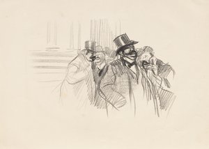 På börsen, c. 1900. av Jean Louis Forain