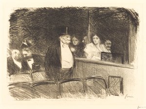 På teatern av Jean Louis Forain