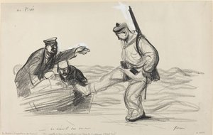 I Pireus. -Bochens avgång. av Jean Louis Forain