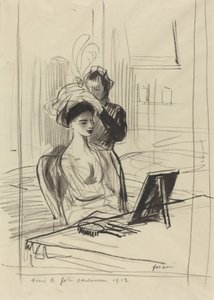 Avant la fete persani, 1912. av Jean Louis Forain