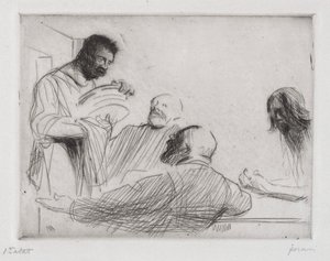 Innan middagen på Emmaus av Jean Louis Forain