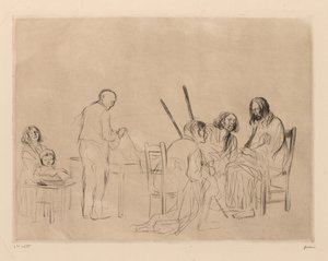 Före nattvarden i Emmaus av Jean-Louis Forain