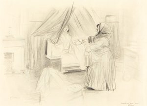 Frukost (horisontell tallrik) av Jean Louis Forain