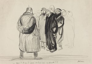 tomhänt. besättningen på en zeppelinare, troligen 1915. av Jean Louis Forain