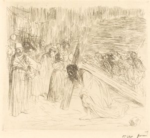 Kristus som bär korset (femte plattan) av Jean Louis Forain