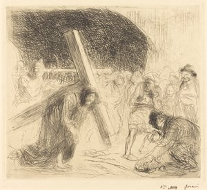 Kristus som bär korset (sjunde plattan) av Jean Louis Forain