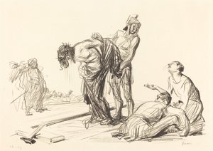 Kristus avklädd sina kläder av Jean Louis Forain