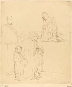 Kommer ut ur förhandlingen (första plattan) av Jean Louis Forain