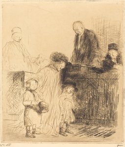 Kommer ut ur förhandlingen (första plattan) av Jean Louis Forain