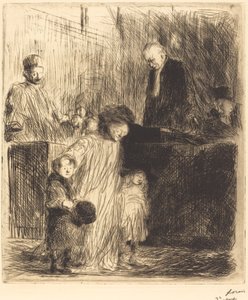 Kommer ut ur förhandlingen (första plattan) av Jean Louis Forain