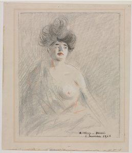Courtesan (recto) av Jean Louis Forain