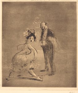 Dansare och hovmästare av Jean Louis Forain