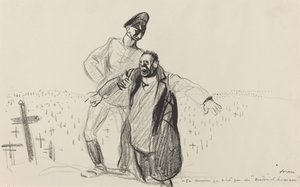 Kort sagt, det är bara mänskligt material., c. 19141919. av Jean Louis Forain