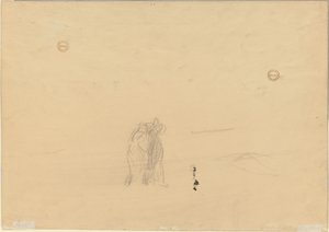 Figurer i ett landskap (verso) av Jean Louis Forain