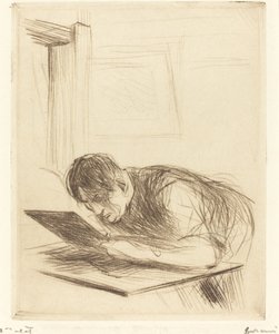 Forain Etching (första plattan) av Jean Louis Forain