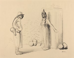 Dölja louisen, c. 19141919. av Jean Louis Forain