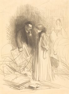 "Jag vågar inte ta ner dem...det skulle skada honom för mycket." av Jean Louis Forain