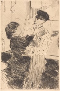Att knyta Cravat av Jean Louis Forain