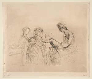 Madonna och barn av Jean Louis Forain
