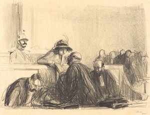 Advokat pratar med sin klient av Jean Louis Forain