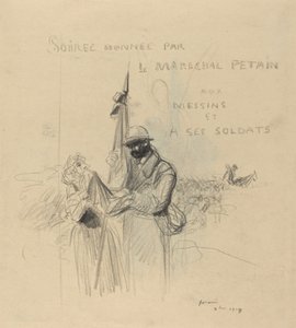 Flaggans kyss, 1918. av Jean Louis Forain