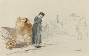 Tyskarna har gått, ca. 19141919. av Jean Louis Forain
