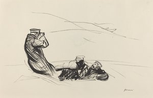 Letar efter fienden, c. 19141919. av Jean Louis Forain