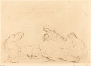 Pietà (tredje tallriken) av Jean Louis Forain