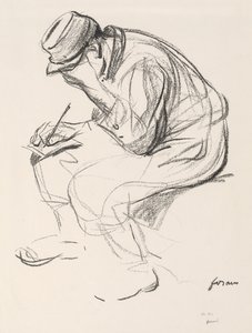 Krigsfånge som skriver ett brev av Jean Louis Forain