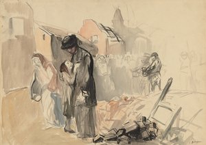 Återerövrat territorium recto, c. 1919. av Jean Louis Forain