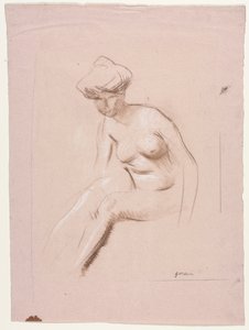 Sittande naken av Jean Louis Forain