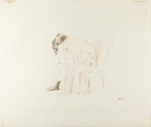 Sitzende Frau, Kopf in der rechten Hand von Jean-Louis Forain