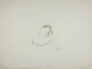 Studie av en naken kvinna, bakifrån av Jean Louis Forain