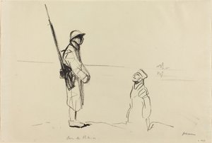 Vid Rhen, ca. 19141919. av Jean Louis Forain