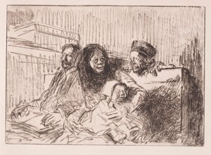 Vittnen i rätten, 1908. av Jean Louis Forain