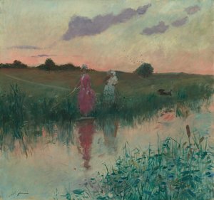 Konstnärens fru fiske, 1896. av Jean Louis Forain