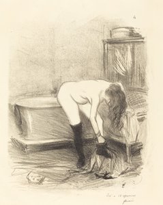The Bath (vertikal platta) av Jean Louis Forain